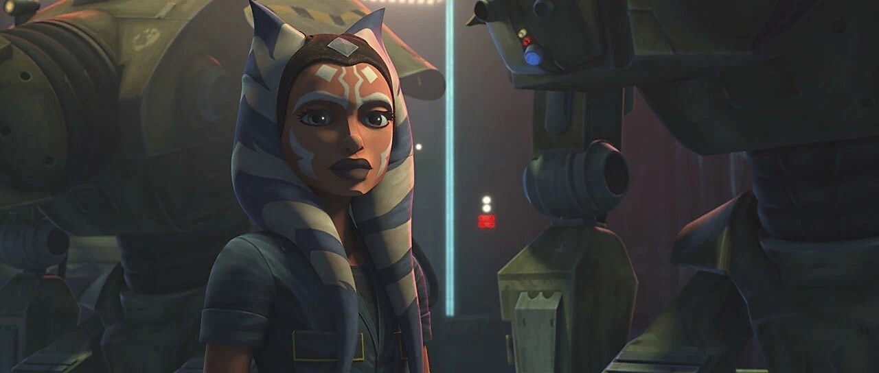 Ahsoka Tano from The Clone Wars episode, "Gone with a Trace" 