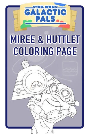 Miree and Huttlet Coloring Page