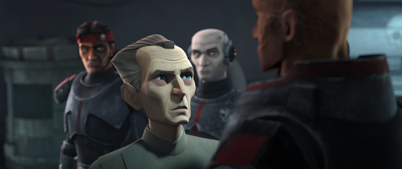 Grand Moff Tarkin talking with Wrecker