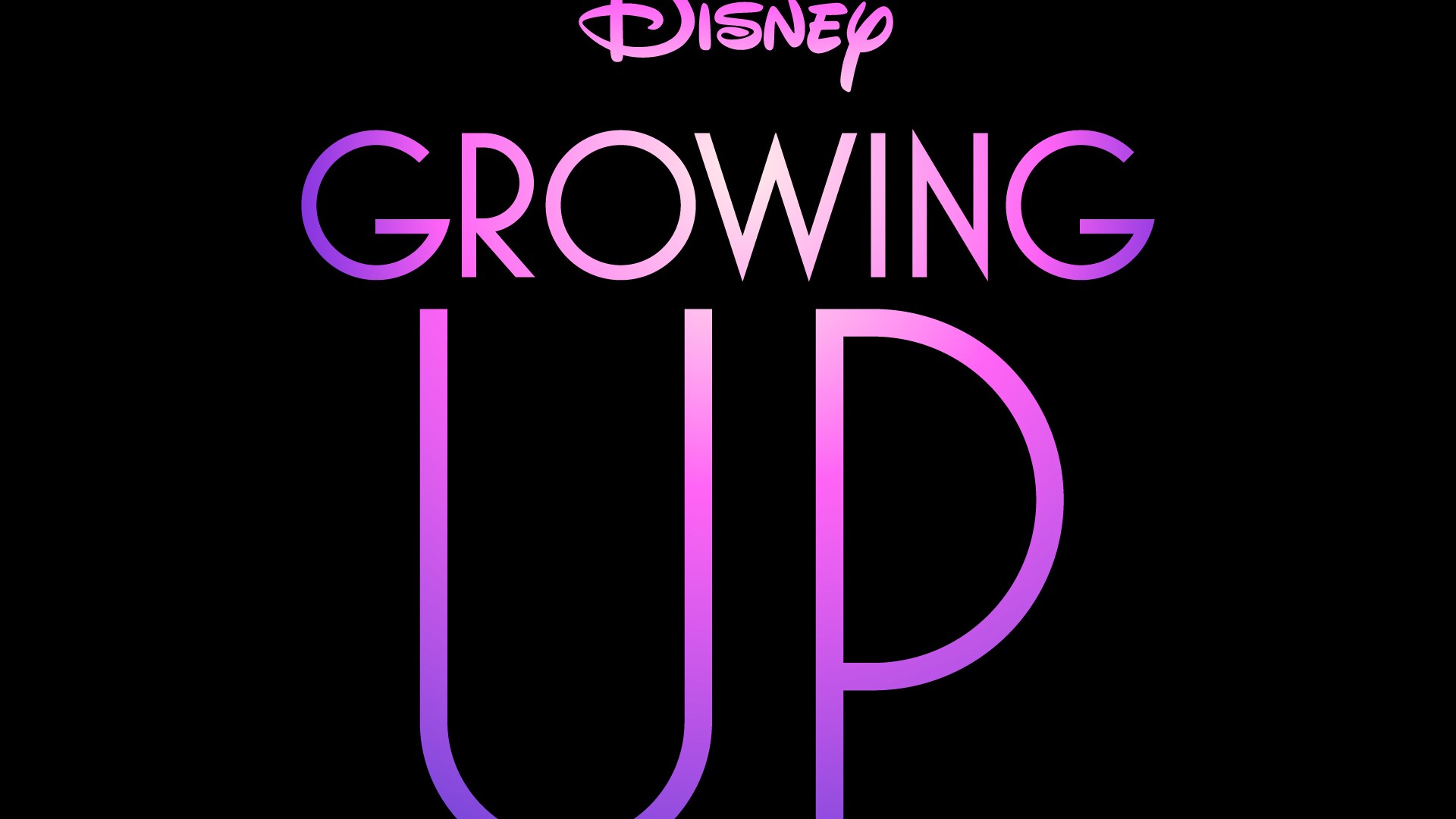 Growing Up Logo - Black
