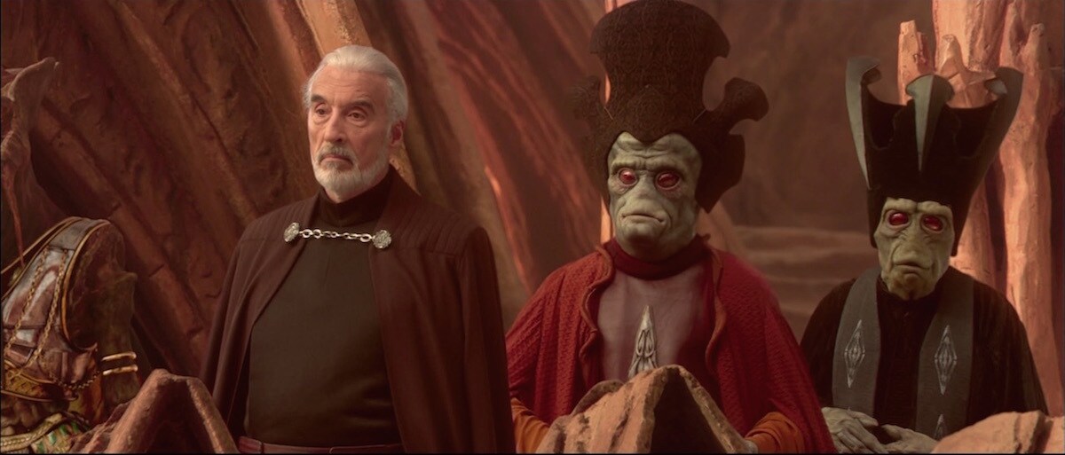 Nute Gunray and Count Dooku before the Battle of Geonosis