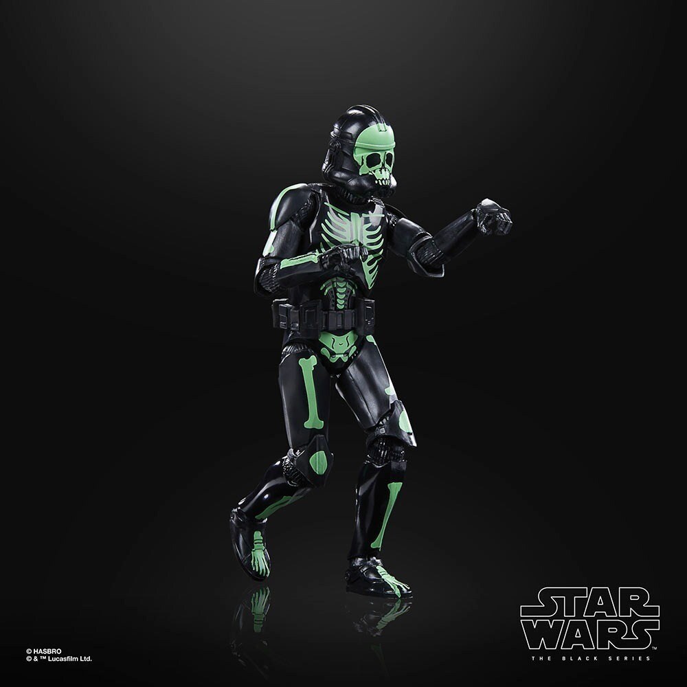 Hasbro's Halloween The Black Series Stormtrooper posed in a walking stance