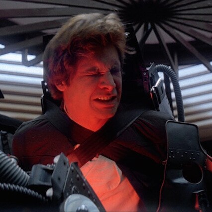 Darth Vader tortures Han Solo