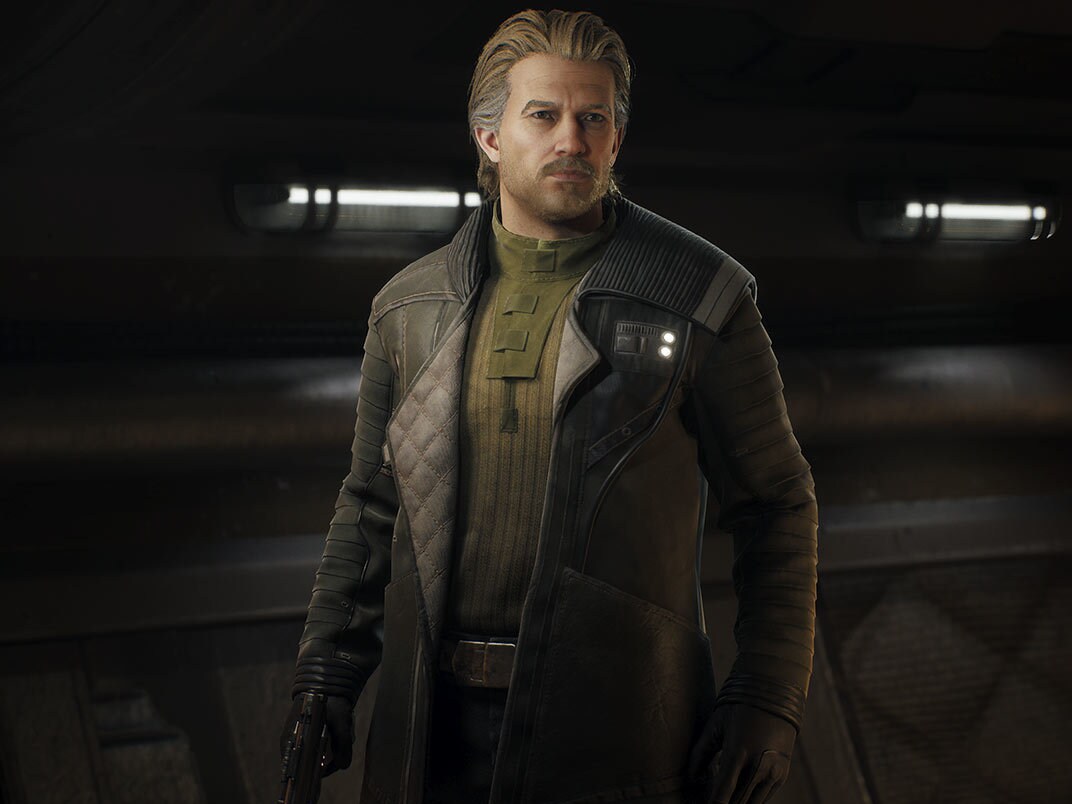 Official Star Wars Databank portrait of Hawks, Zero Company's former Republic captain