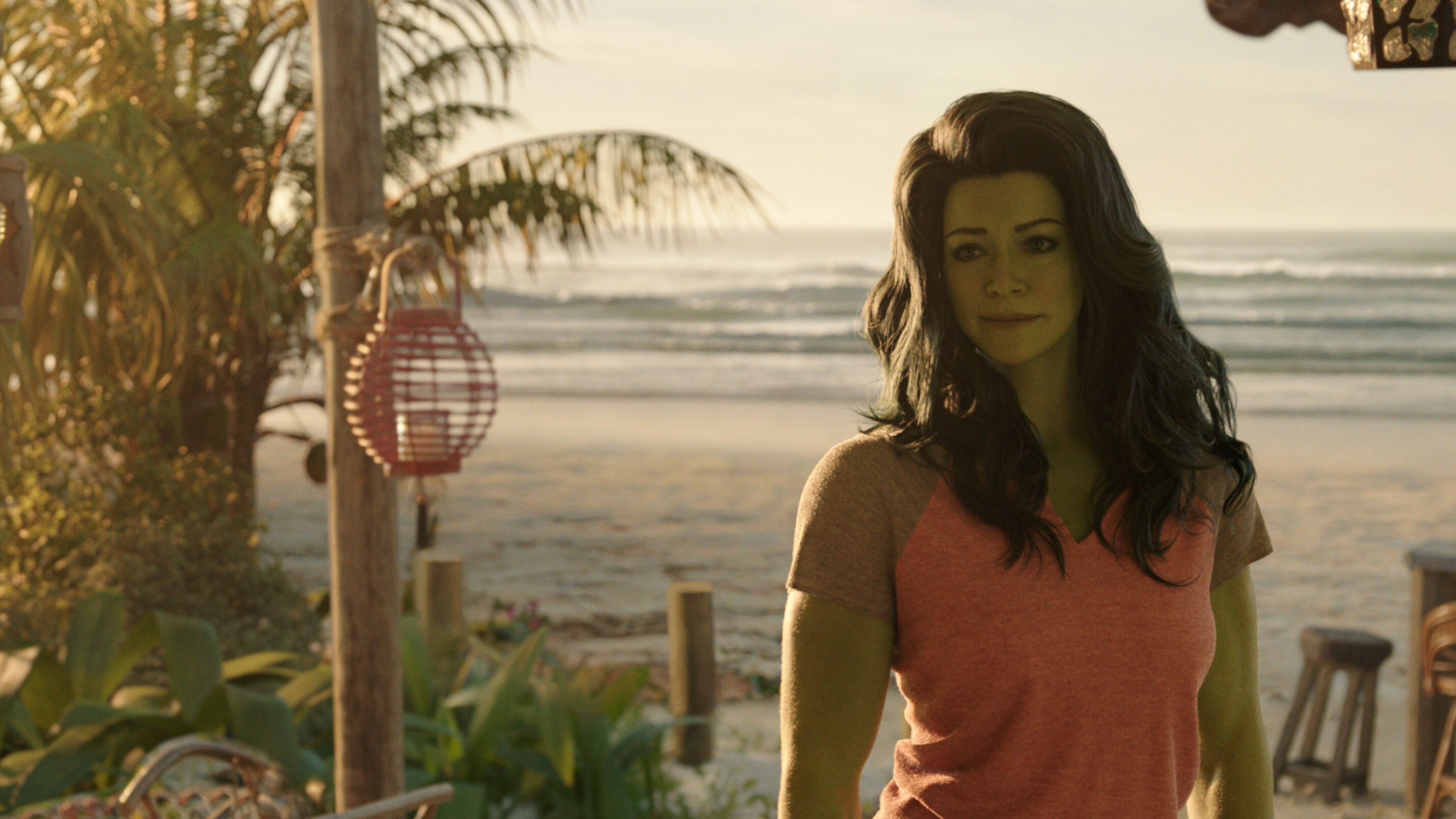 She-Hulk with Island backdrop.