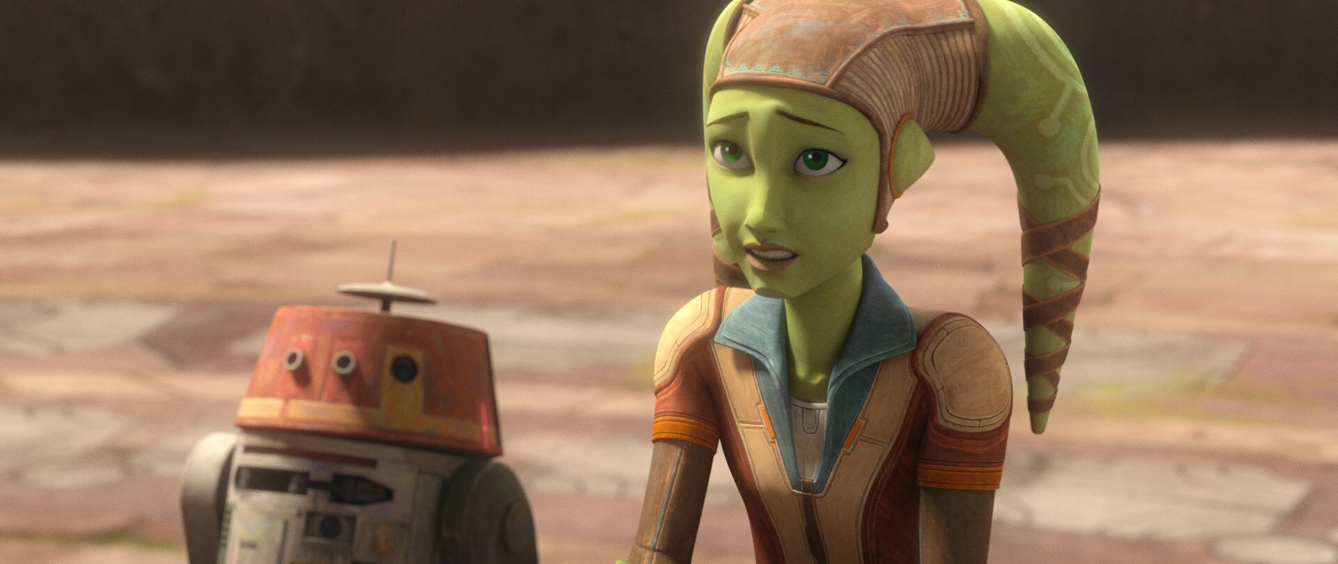 As a child on Ryloth, the daughter of Cham and Eleni Syndulla grew up during the Clone Wars conflict and dreamed of traveling the galaxy on her own terms.
