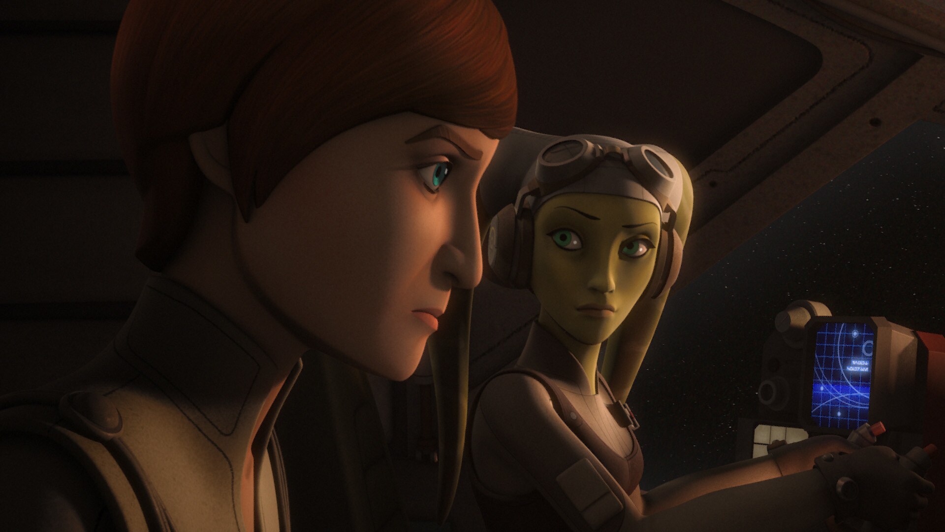 Hera and her crew were instrumental in ferrying Senator Mon Mothma to the space over Dantooine. 