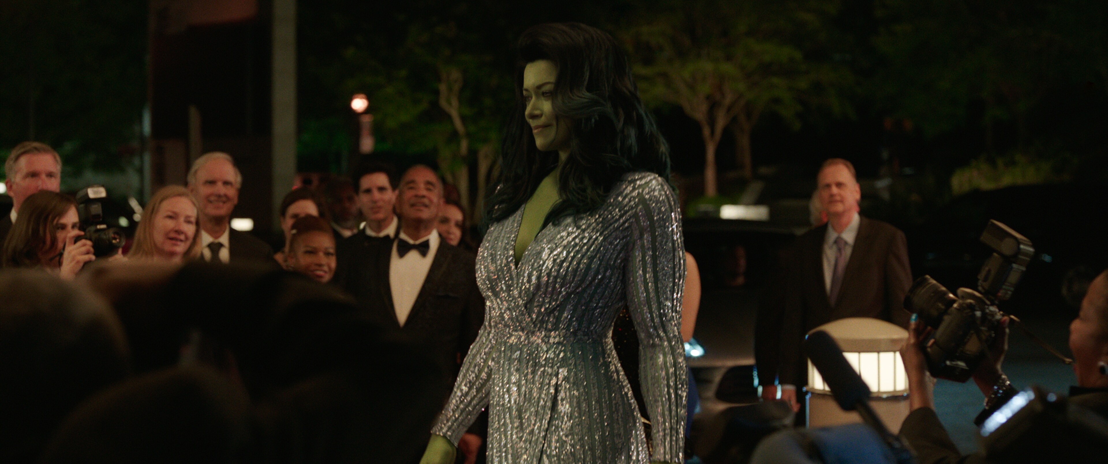 She-Hulk/Jennifer Walters struts down the runway