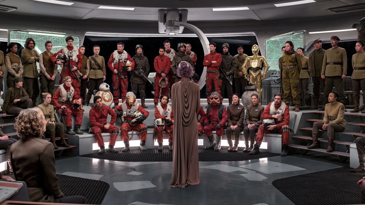 When Leia was injured in a First Order attack on the Raddus, Holdo took over command of the Resis...