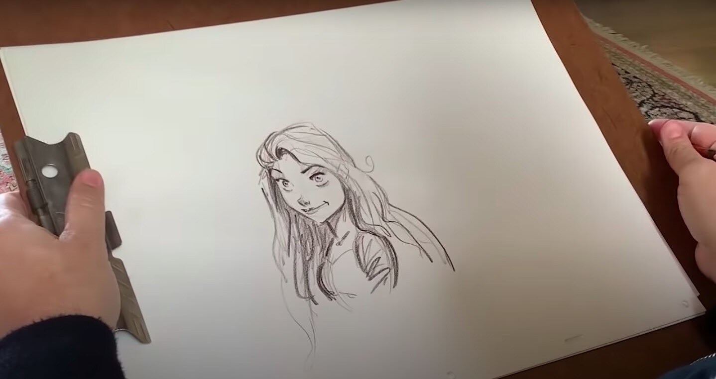 Learn How to Draw Rapunzel from Tangled Tangled Step by Step  Drawing  Tutorials