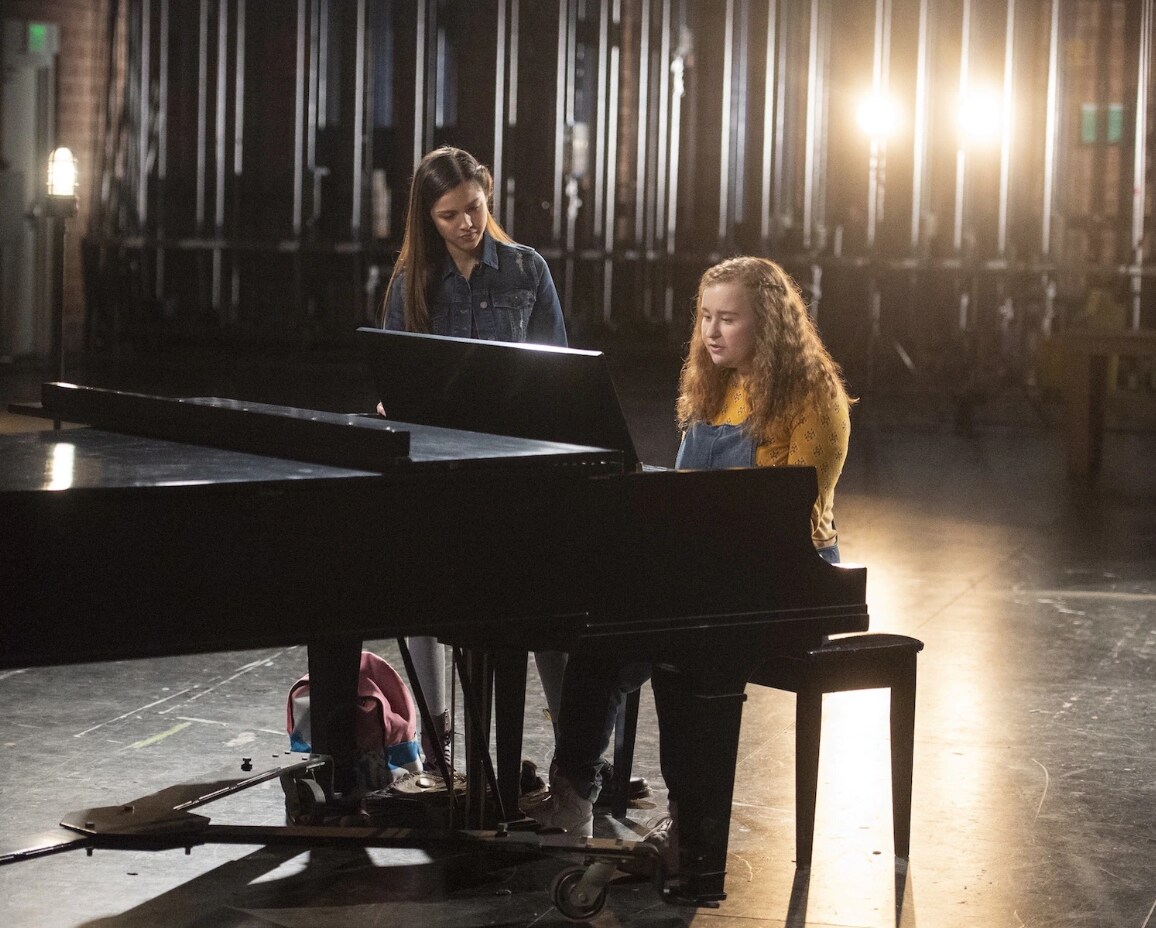 Olivia Rodrigo and Julia Lester on piano