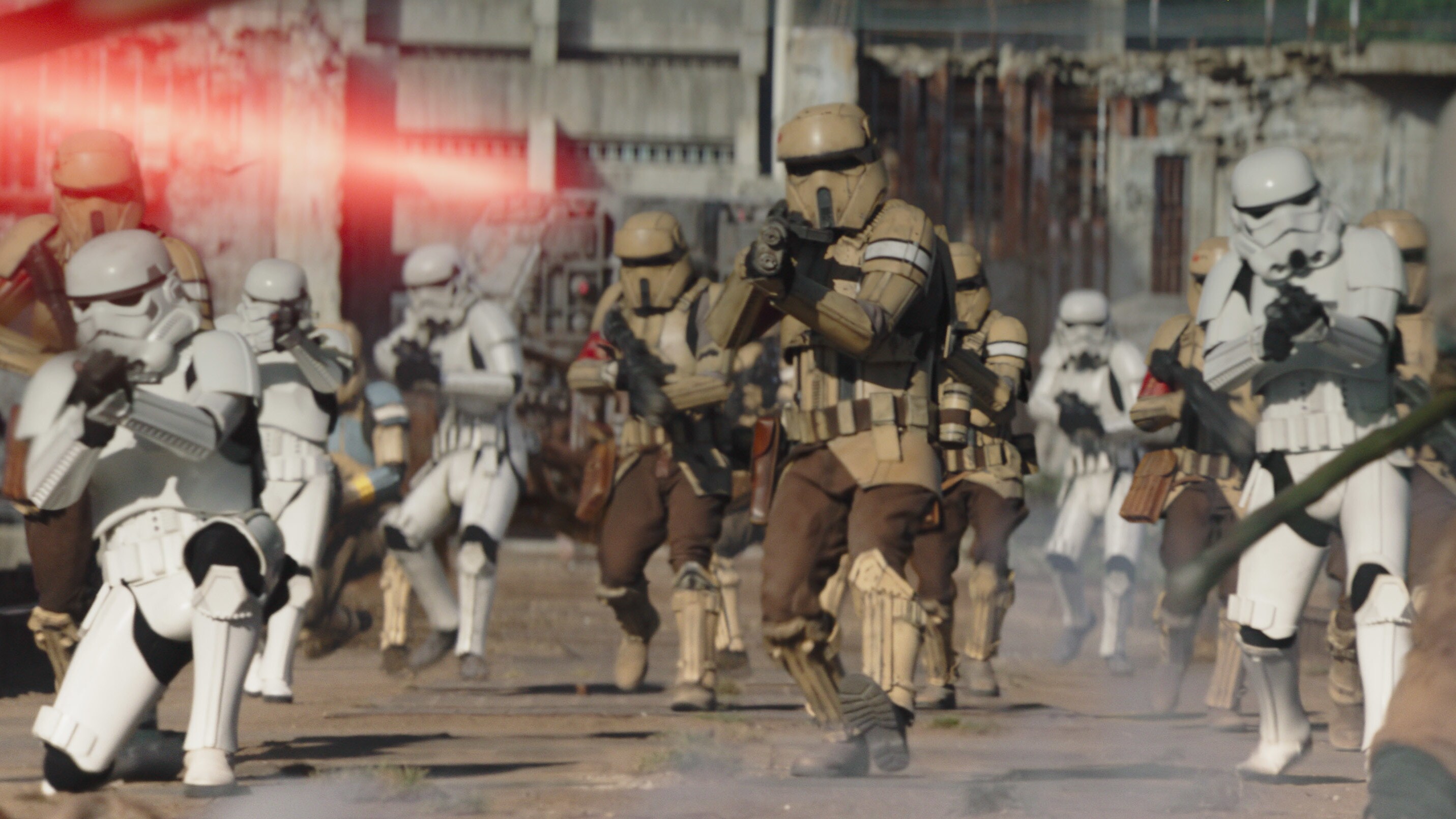 Stormtrooper and Shoretroopers in Lucasfilm's THE MANDALORIAN, season two, exclusively on Disney+. © 2020 Lucasfilm Ltd. & ™. All Rights Reserved.