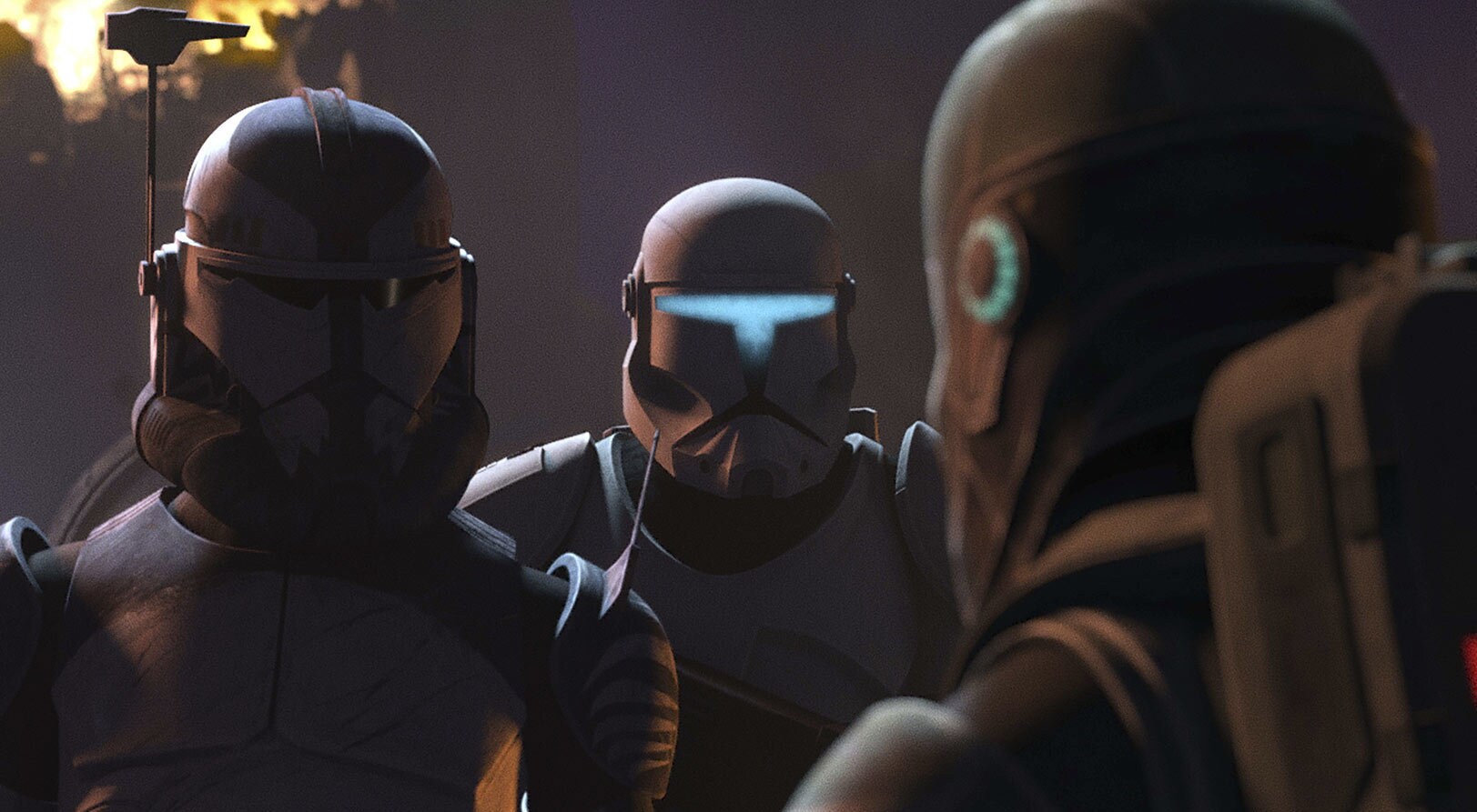 Wolffe and Clone X trooper