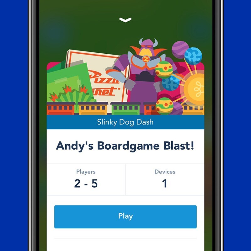 Saved game of Slinky Dog Dash on the Disneyland park app