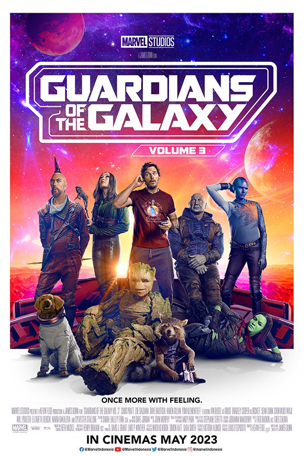 Marvel Studios | A James Gunn Film | Guardians of the Galaxy Vol. 3 | May 2023 | movie poster