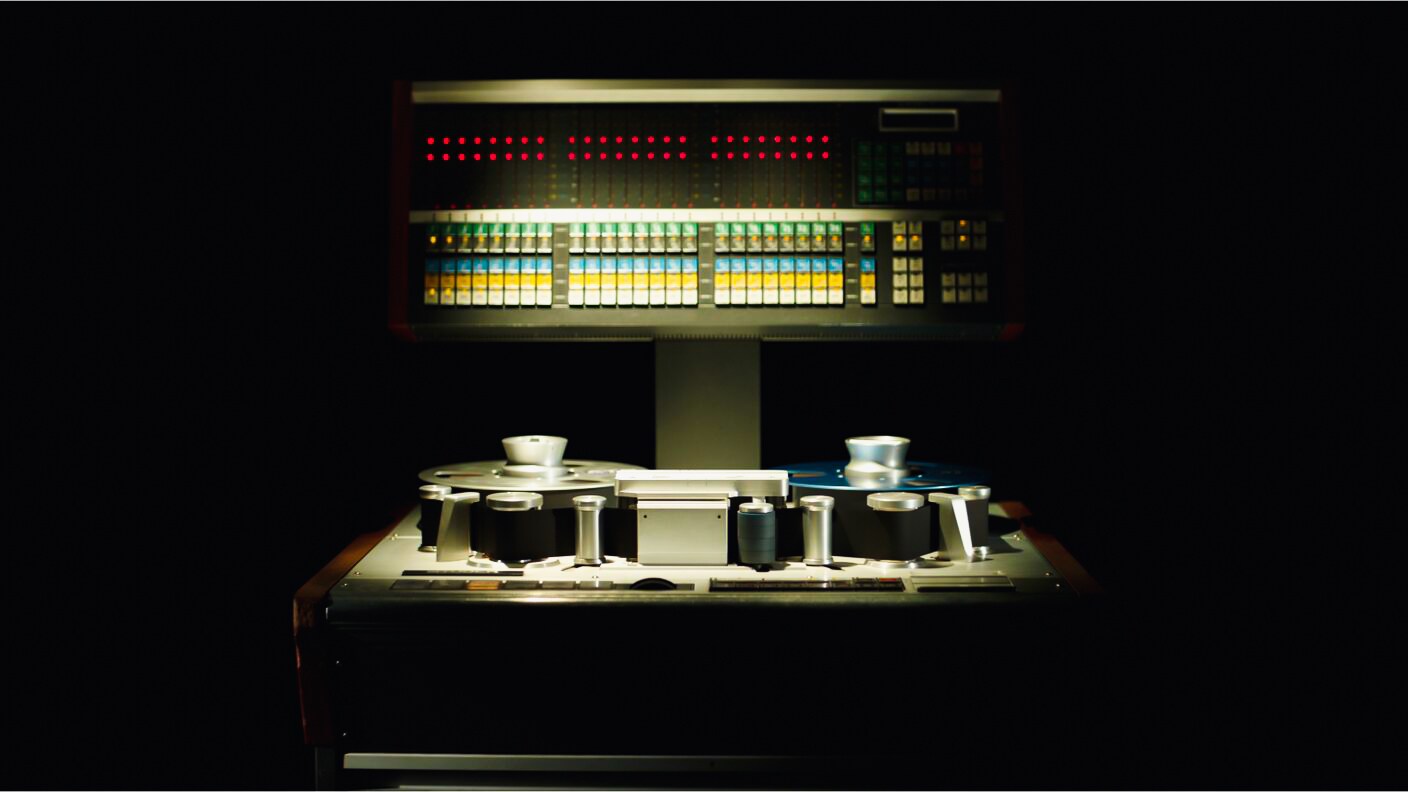 Abbey Road, a detail photo of a tape machine.(Mercury Studios/Tim Cragg)