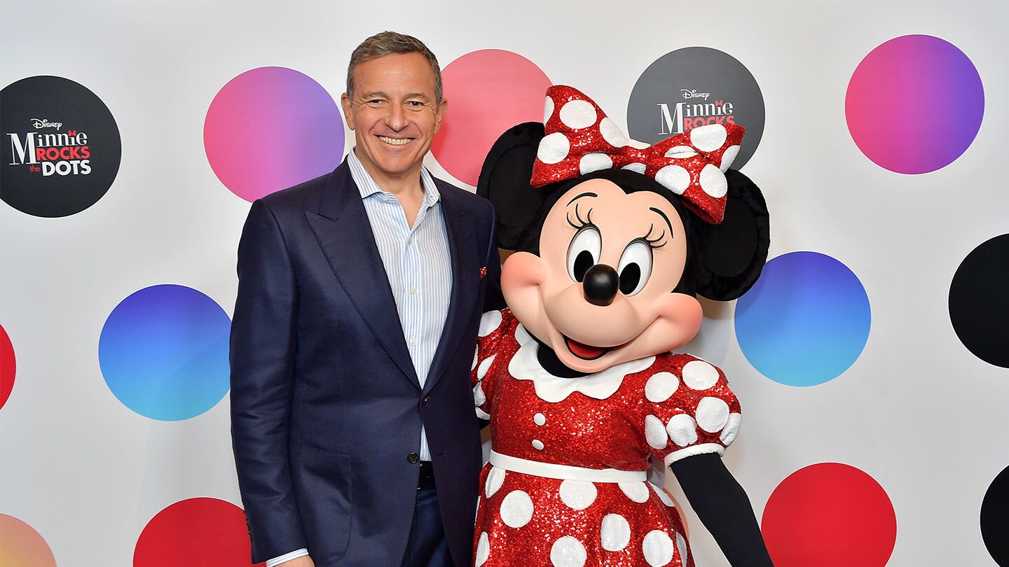 Bob Iger and Minnie Mouse