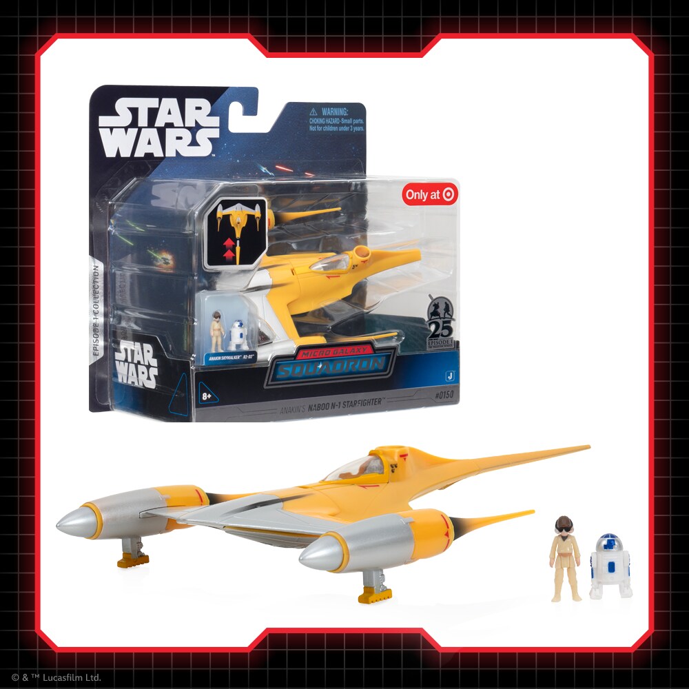 The Dark Side is Strong with New Star Wars May 4th Merch Micro Galaxy Squadron N-1 Starfighter by Jazwares