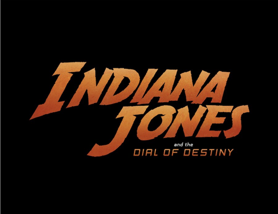 Indiana Jones and the Dial of Destiny logo.