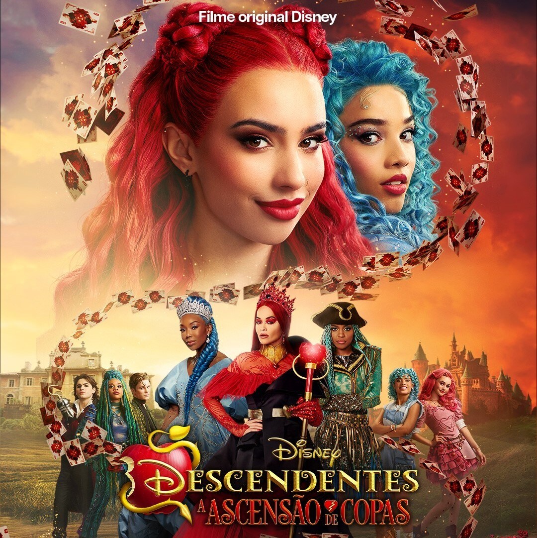 DISNEY+ DIVULGA NOVO PÔSTER DE DESCENDENTES: ASCENSÃO DE COPAS