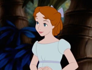Wendy from the animated movie "Peter Pan"