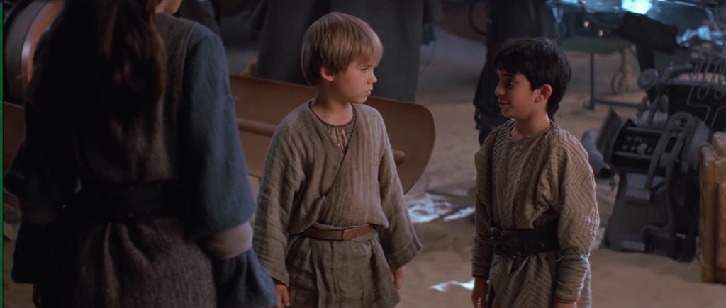 Kitster and Anakin in Star Wars: The Phantom Menace.