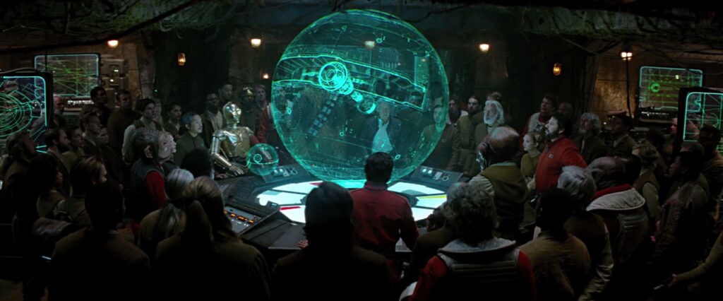 Starkiller Base in Star Wars: The Force Awakens.