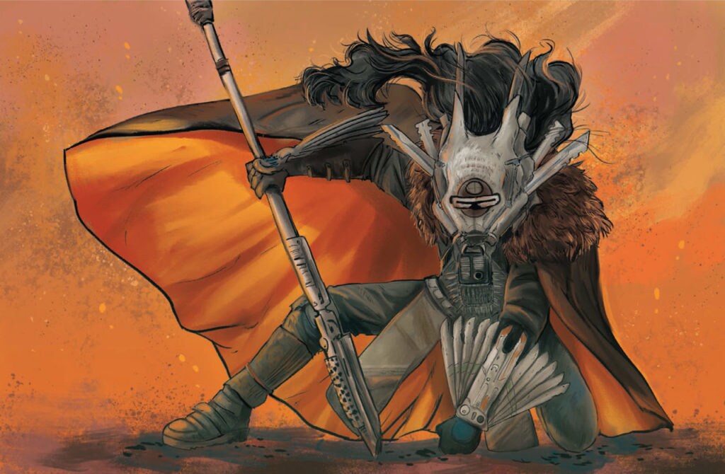 Enfys Nest art from Star Wars: Women of the Galaxy.