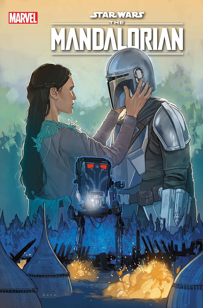 The cover of The Mandalorian issue 4.