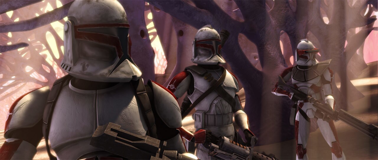 Three clone troopers.