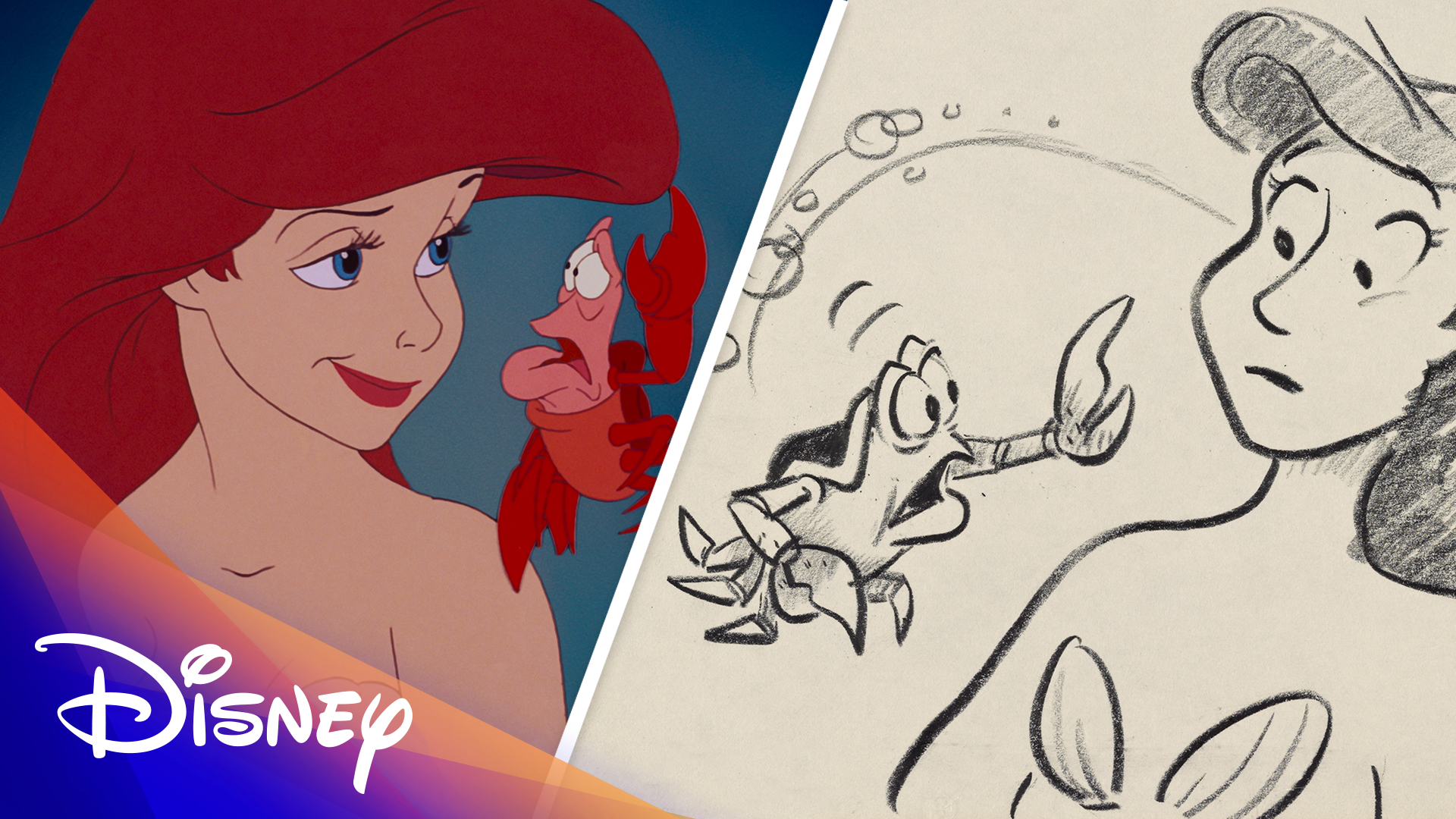 The Little Mermaid Side by Side | Disney
