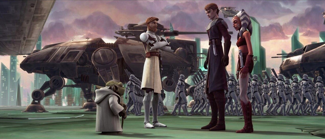 Clone Wars - Yoda, Obi-Wan, Anakin and Ahsoka