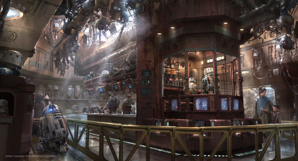 Concept art of the Droid Depot. (Disney Parks)