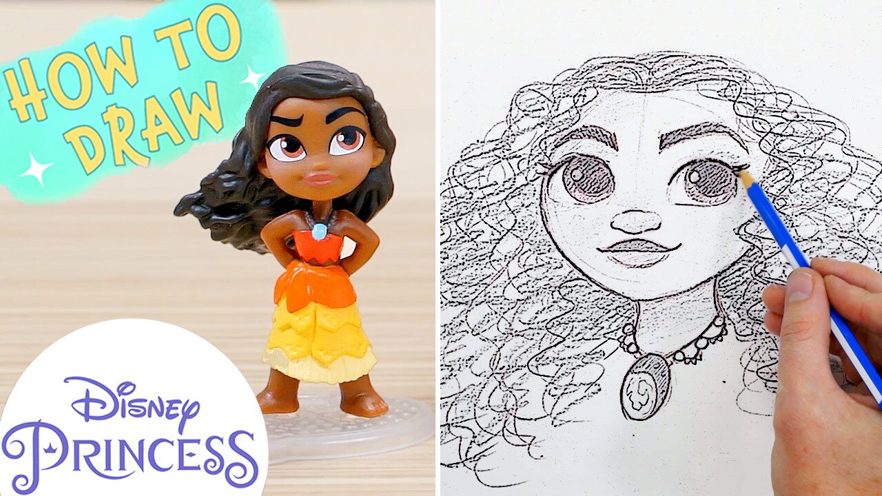 How To Draw Moana Disney Princess Disney Video