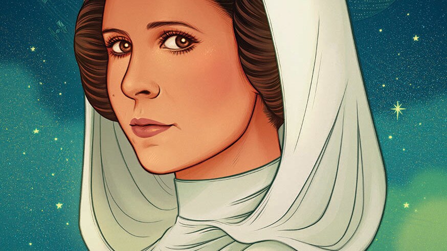 Leia shown in Star Wars: Women of the Galaxy.