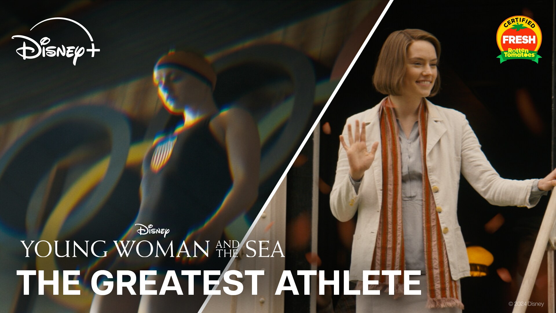 Young Woman and the Sea | "The Greatest Athlete" | Disney+