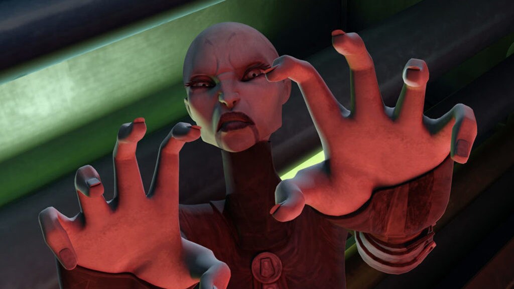 Asajj Ventress in Star Wars: The Clone Wars.