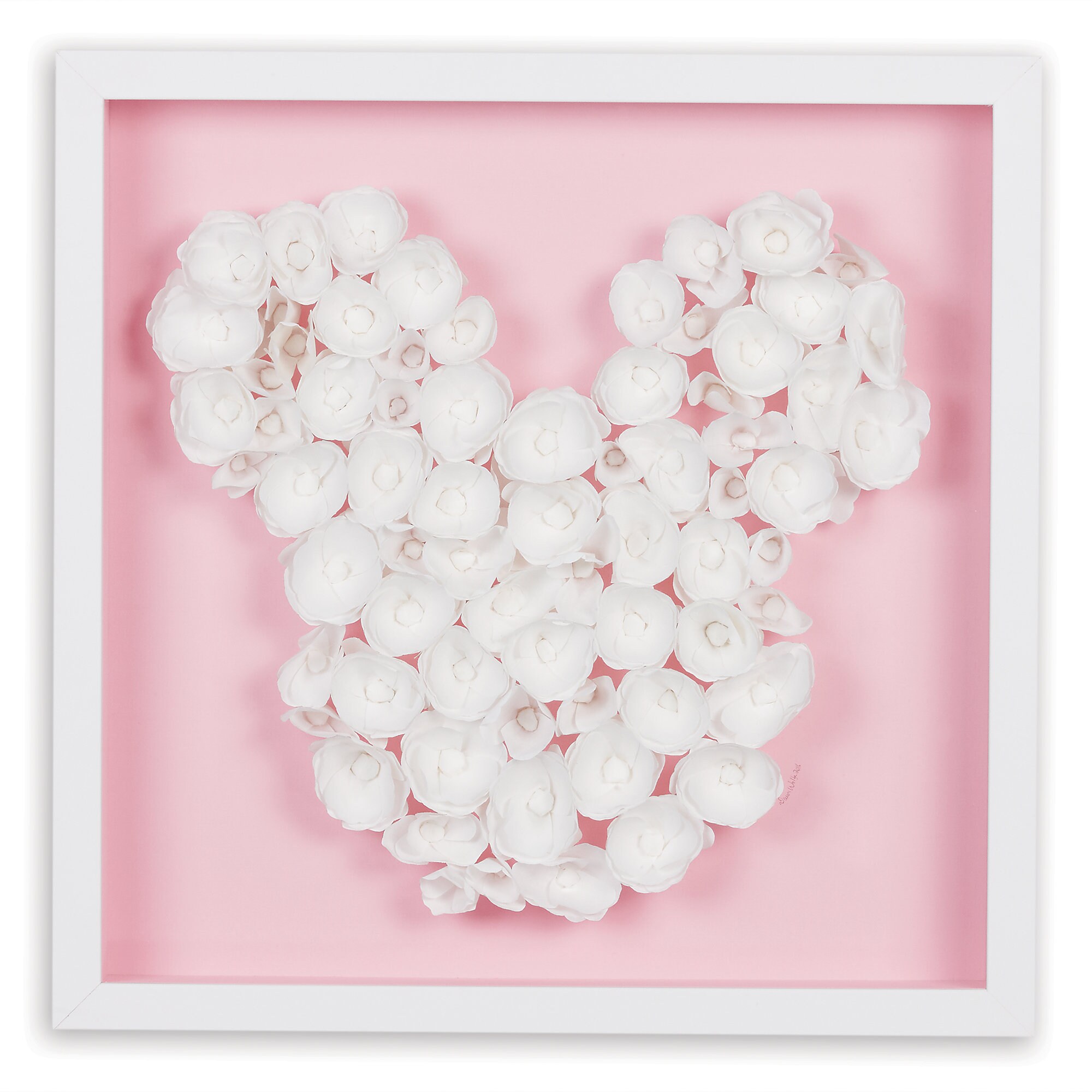 Mickey Mouse ''Blossom Garden Paper Art'' by Ethan Allen - Framed