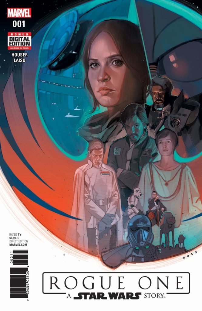 The first issue of the Rogue One comic book.