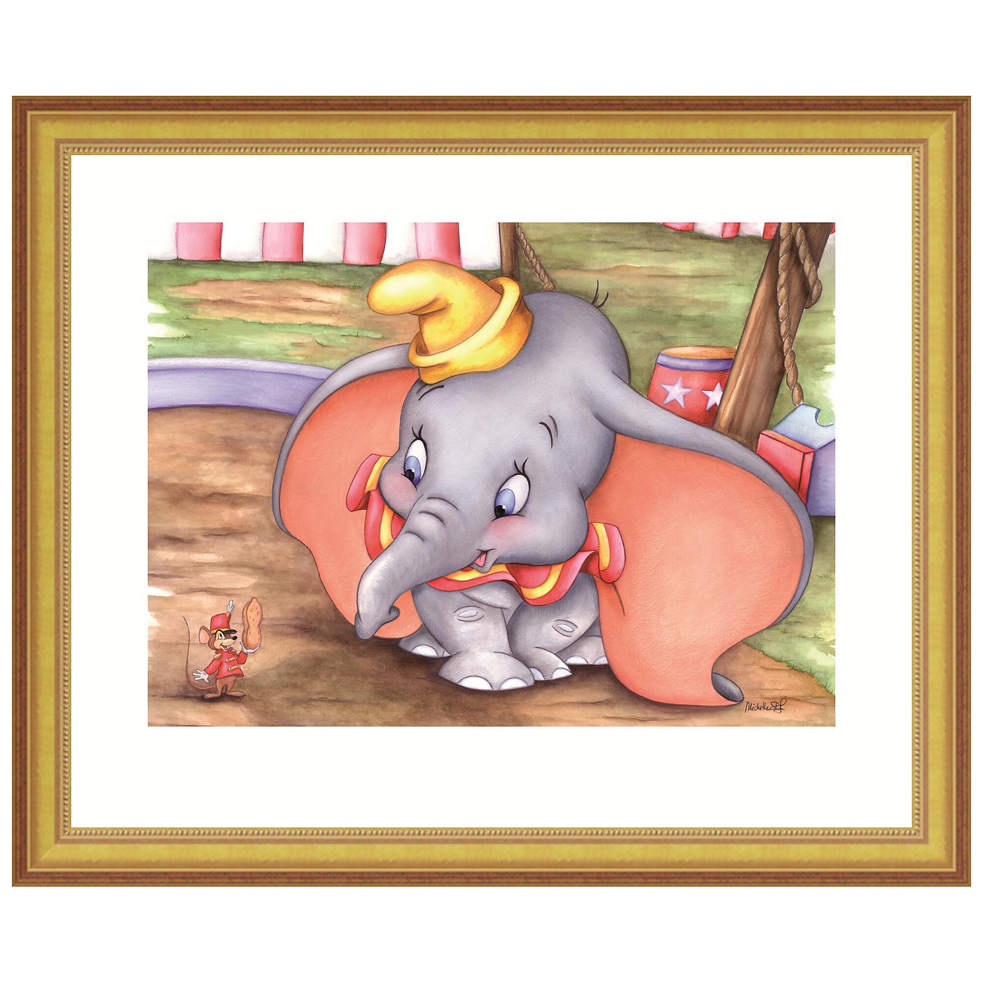 ''Dumbo at the Circus'' Giclée by Michelle St.Laurent