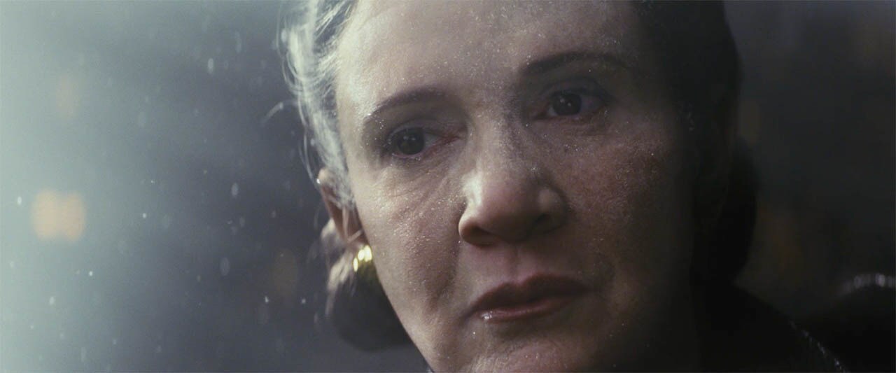 Leia in The Last Jedi.