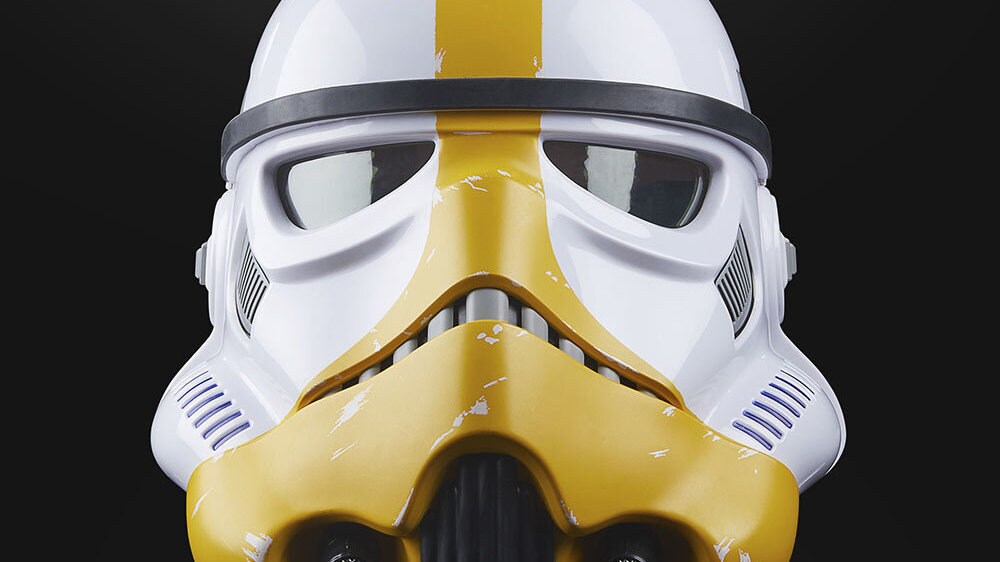 Hasbro's The Black Series Artillery Stormtrooper helmet out of package