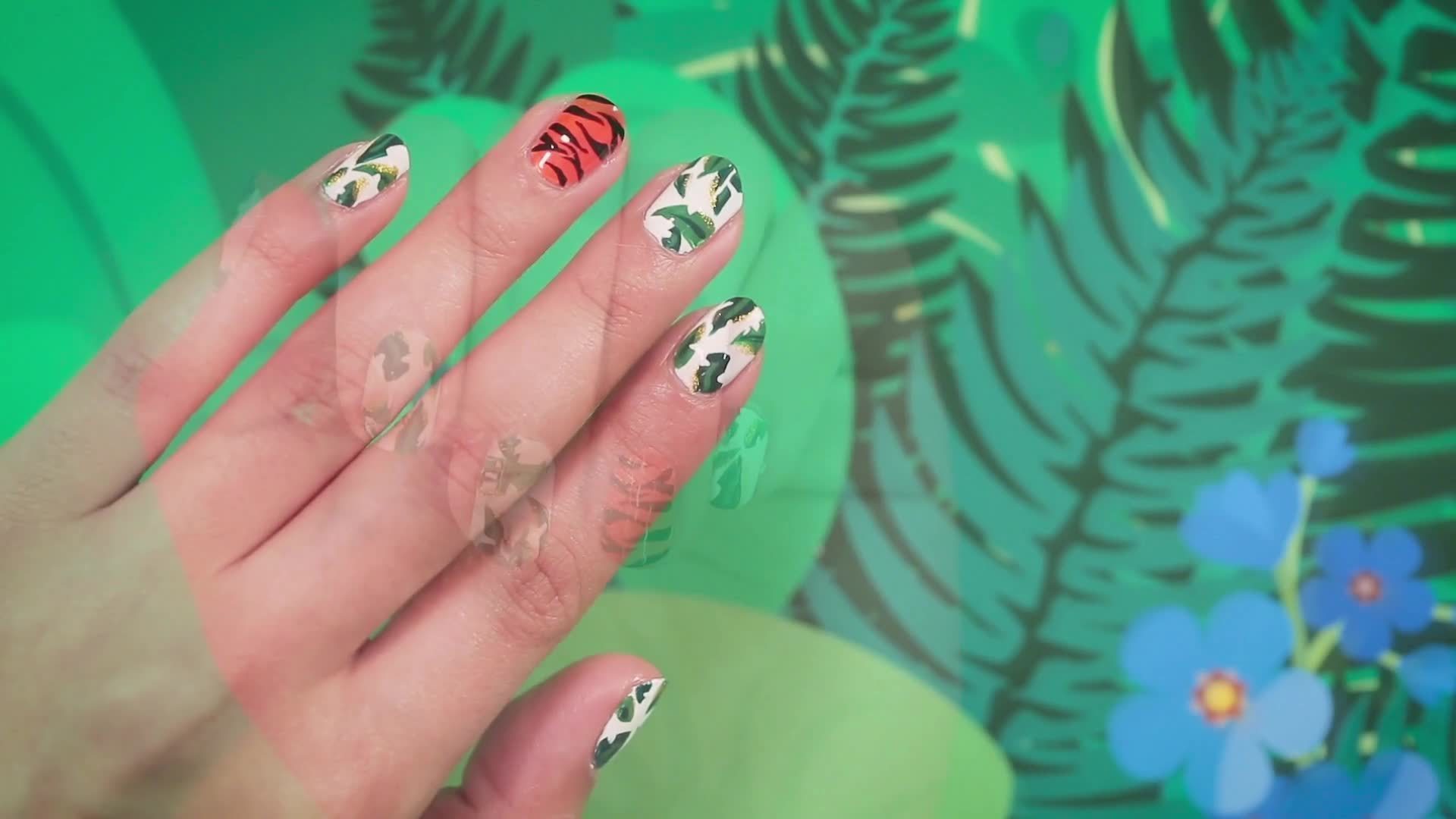 How To Create Jungle Book Nail Art | Disney Style