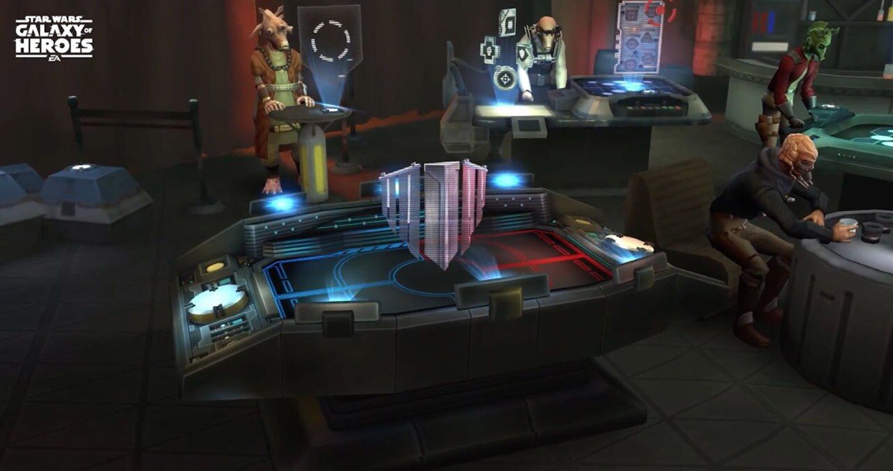 A screenshot from Galaxy of Heroes.