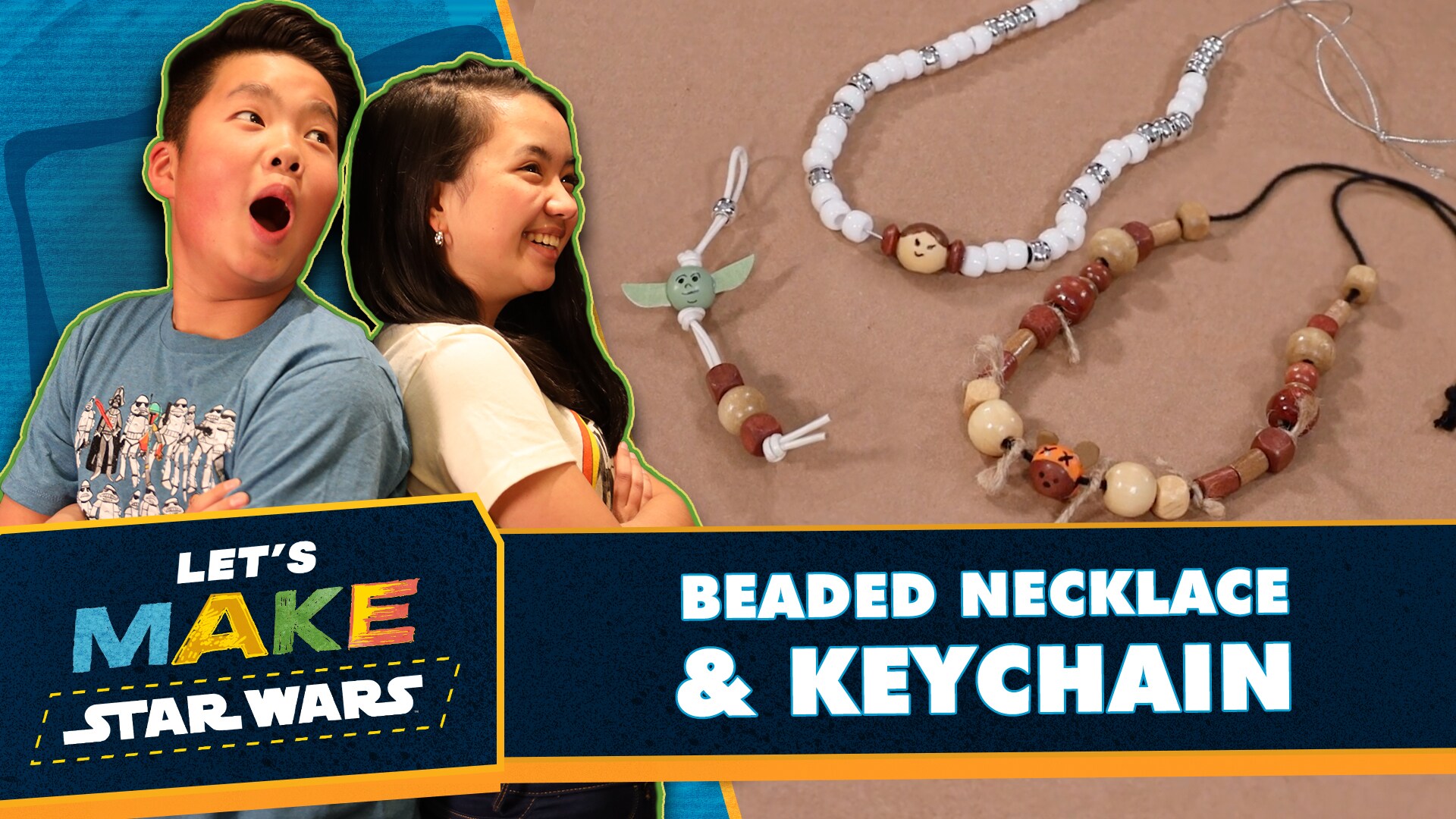 Let's Make Star Wars - How to Make a Beaded Necklace and Keychain