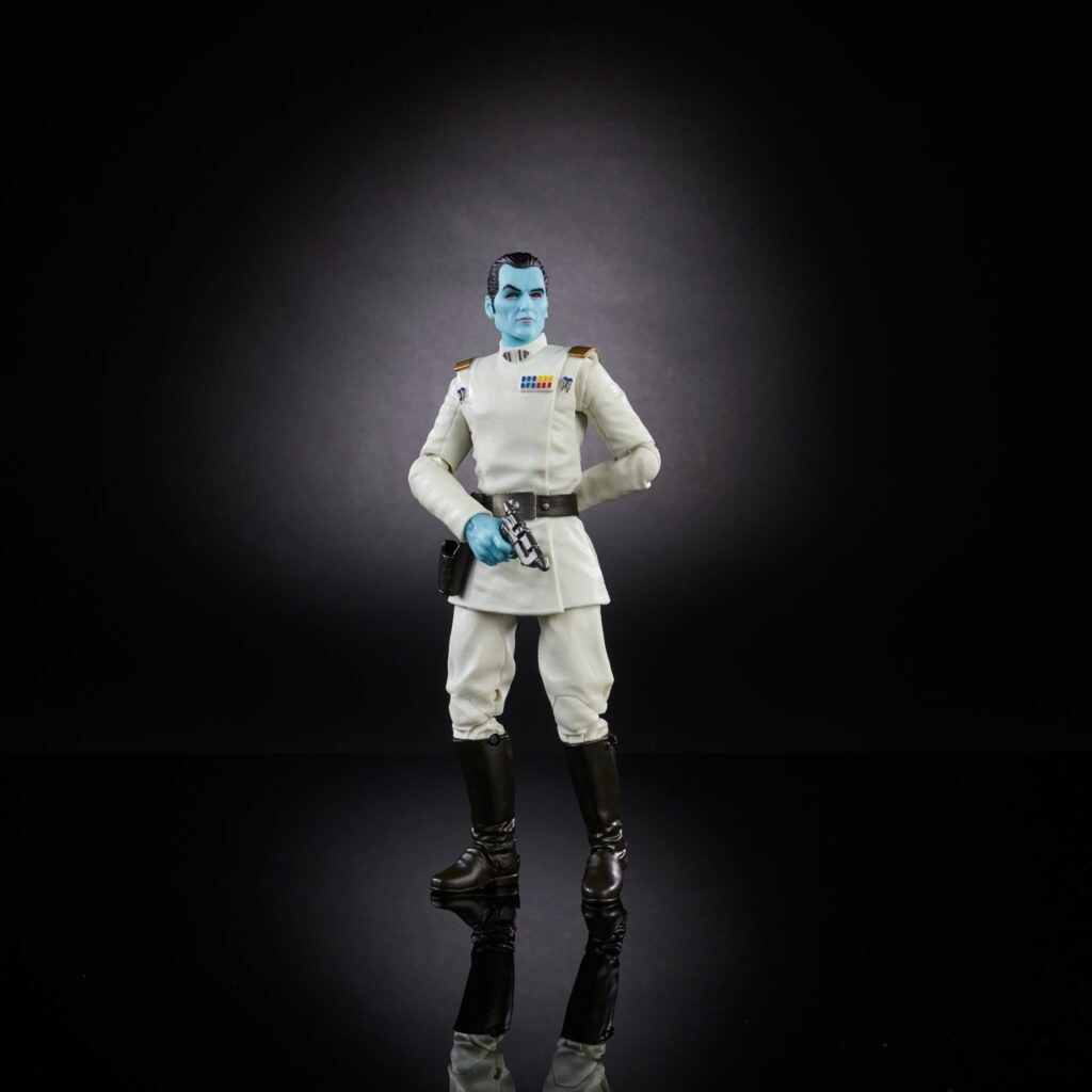 A Grand Admiral Thrawn action figure.