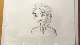 How to Draw Elsa from Frozen 2 l Draw With Disney Animation