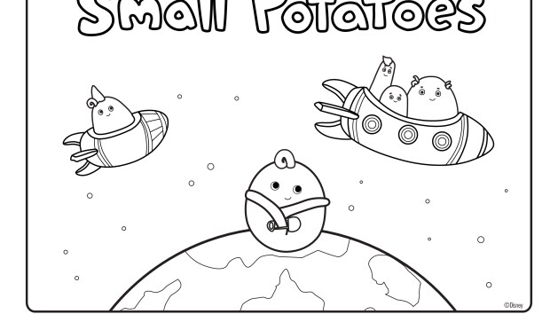 small potatoes disney coloring pages