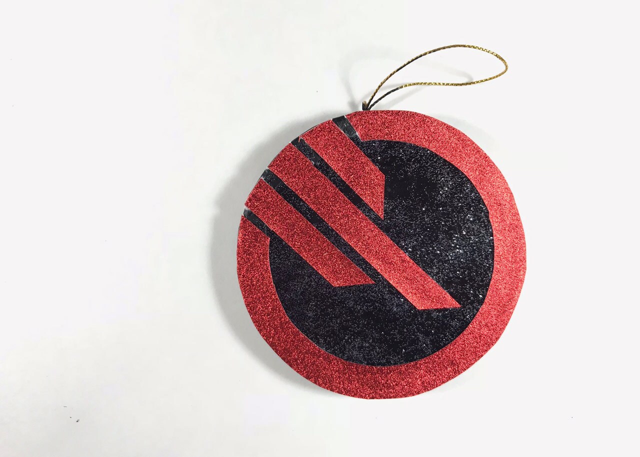 An Inferno Squad Christmas tree ornament.