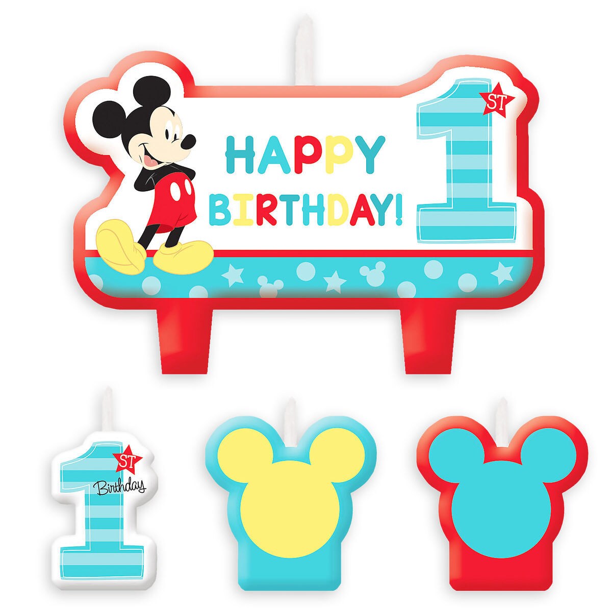 Mickey Mouse 1st Birthday Candle Set Shopdisney
